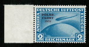 Privater Nachdruck-Zeppelin Overprinted POLAR - FAHRT - 1931, copy, 2RM