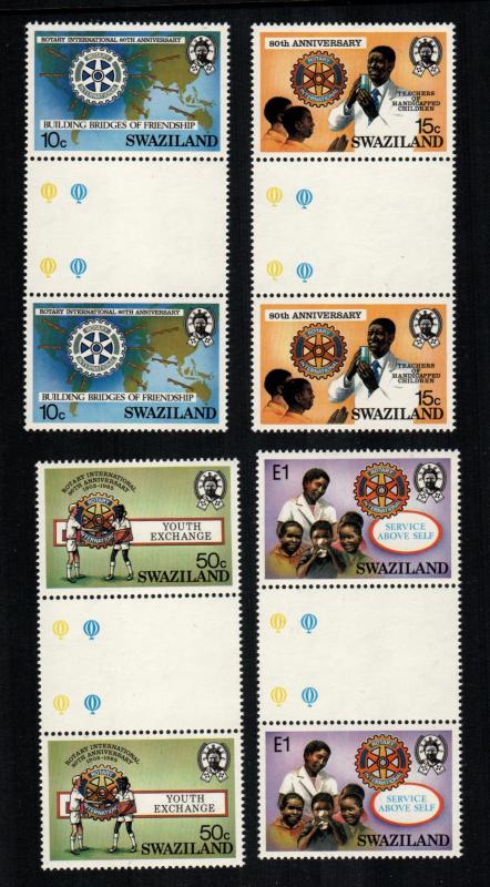 Swaziland  471 - 474 gutter pairs   MNH cat $ 16.00 aaa