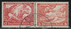 Germany Scott # B54, B53, used, se-tenant, Mi# W55