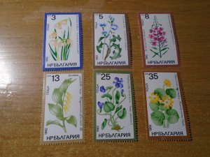 Bulgaria  #  2830-35  MNH  Flowers