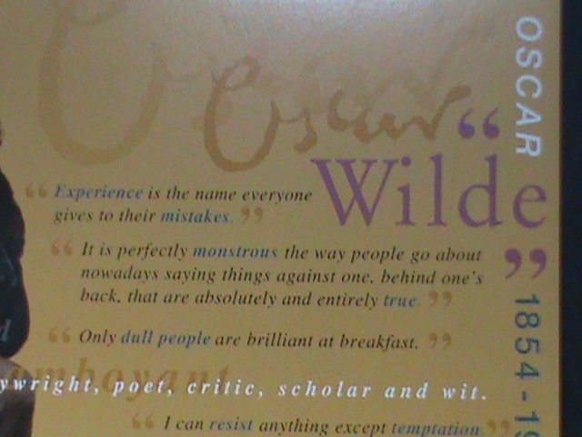 IRELAND 2000 SC#1237 THE HAPPY PRINCE-OSCAR WILDE-PLAYWRIGHT MNH S/S VF