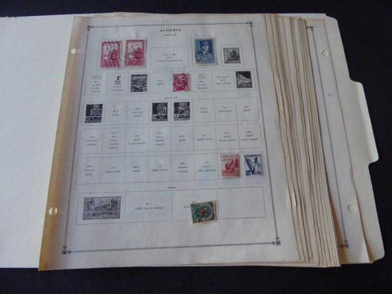 French Colonies 1940-1949 Mint/Used Stamp Collection on Scott Int Album Pages