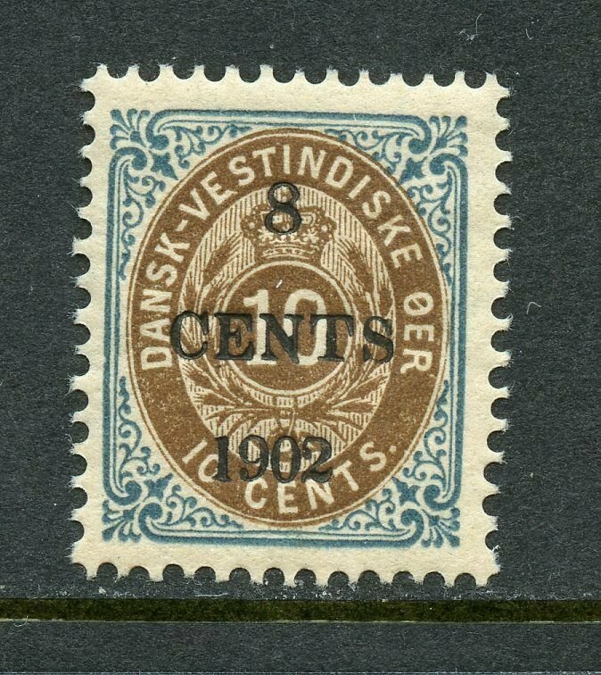 DANISH WEST INDIES SCOTT# 25 MINT NEVER HINGED AS SHOWN CV $25 I