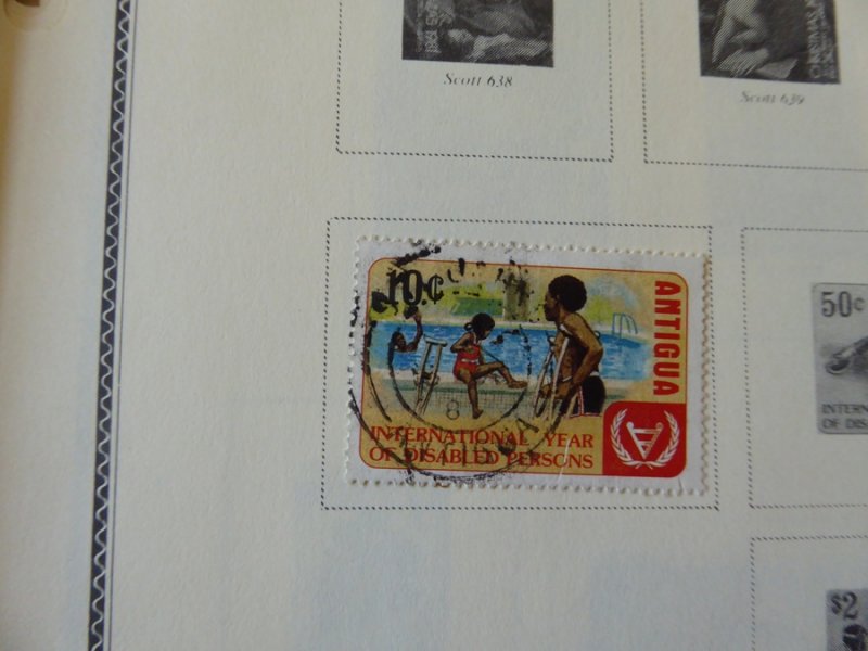 Antigua 1921-1985 Stamp Collection on Scott International Pages