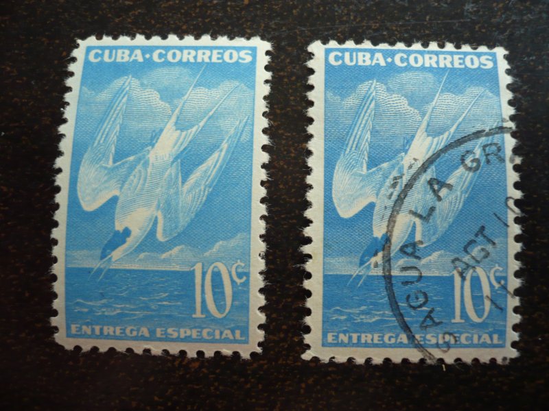 Stamps - Cuba - Scott# E18 -Mint Hinged & Used Single Stamps