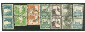 Palestine #63/64/67/68/70/73/76 Used Multiple