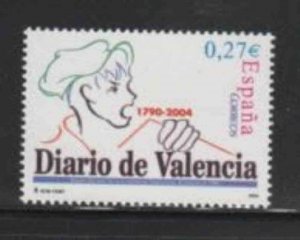 SPAIN #3302 2004 NEWSPAPER 214TH ANNIV O.G a