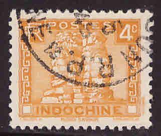 French Indo-China Scott 153A Used Angkor Thom stamp