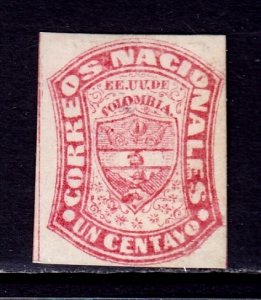 Colombia - Scott #67a - MNG - Small thin - SCV $3.50