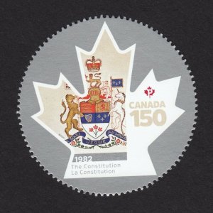 THE CONSTITUTION = CANADA 150 = Stamp from Minisheet Canada 2017 #2999f MNH VF