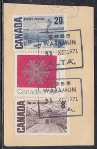 Canada - Nov 1970 $0.38 Partial Wrapper ex Wabamun, AB