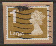 GB QE II Machin SG U2972 - 1st Large Gold  - MA10 - Source  F 