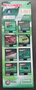 *FREE SHIP Ecuador Ants 2017 Insect (booklet) MNH *adhesive *unusual