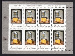 Aland MNH 2013 Minisheet of 8 Aland Cheese - Picture Postage