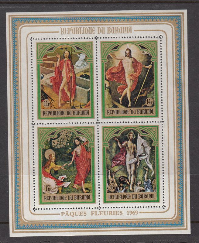 Burundi 283a Easter Souvenir Sheet MNH VF