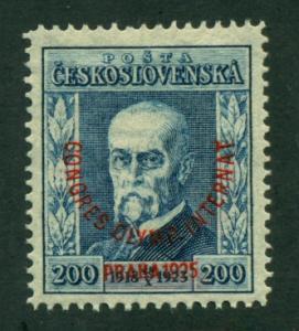 Czechoslovakia 1925 #B139 MH SCV(2018)=$72.50