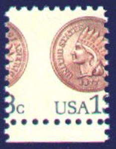 MALACK 1734 13c OG NH, Misperfed t2010