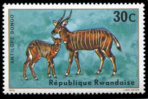 Rwanda 615, MNH, Bongo Antelopes