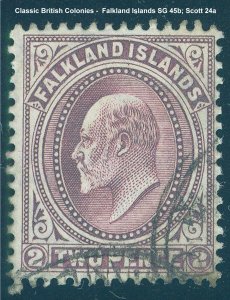 Falkland Islands Scott 24, SG 45b