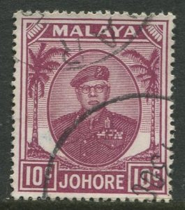STAMP STATION PERTH Johore #138 Sultan Ibrahim Used 1949-1955