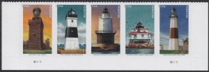 US 5621-5625 5625b Mid-Atlantic Lighthouses F plate strip 5 MNH 2021