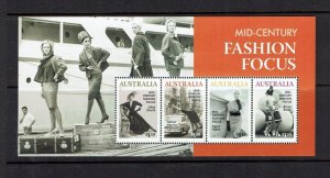 Australia: 2020,  Mid Century Fashion Focus, MNH Miniature Sheet