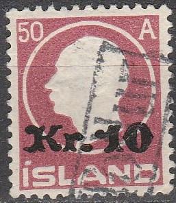 Iceland #140  F-VF Used CV $45.00  (A15495)