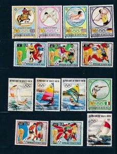 D395595 Upper Volta Nice selection of VFU Used stamps