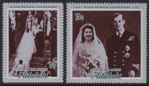 51-52 Aitutaki 1972 Silver Wedding MNH