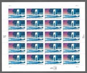 US 3862 - MNH Sheet of 20 - 37¢ Stamps - World War II Memorial.  FREE SHIPPING!!