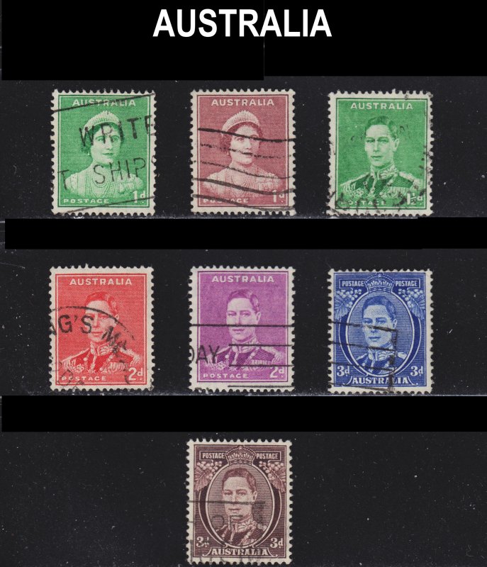 Australia Scott 180-83A complete set F to VF used.