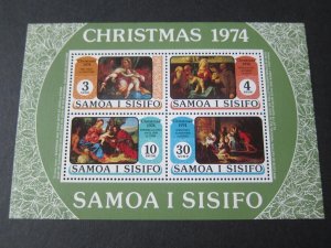 Samoa 1974 Sc 410a Christmas Religion set MNH