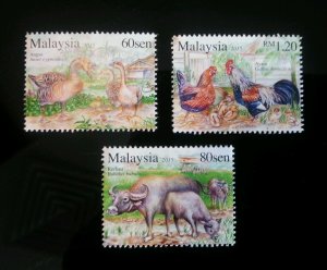 *FREE SHIP Malaysia Farm Animal 2015 Chicken Duck Chinese Lunar Year (stamp) MNH