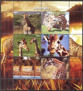 Malawi 2011 Animals Giraffes (1) MNH Cinderella !