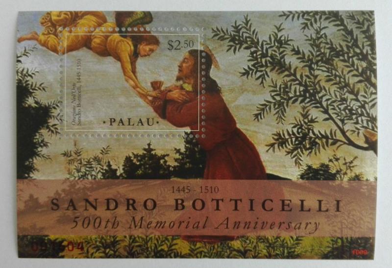 Palau 2010** Bl.231. Botticelli MNH [15;67]