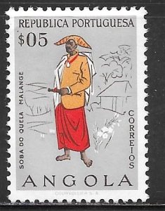 Angola 395: 5c Chief of Quela, unused, NG, VF