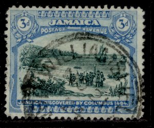 JAMAICA GV SG99, 3d myrtle-green and blue, FINE USED.