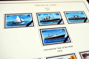 COLOR PRINTED TRISTAN DA CUNHA 1952-2010 STAMP ALBUM PAGES (139 illustr. pages)