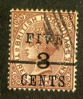 BRITISH HONDURAS 35 USED SCV $2.00 BIN .85 ROYALTY