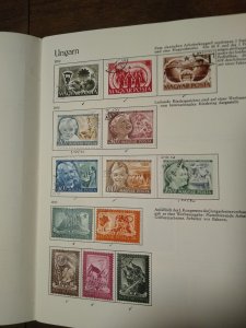 collection on pages Hungary 1949-52 on Behrens album pages, CV $90