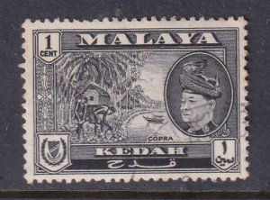 Malaya Kedah 1957 Sc 83 1c Used