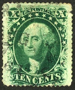 U.S. #35 USED REPAIRED THIN CREASES SML TEAR 