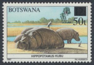 Botswana  SC# 482  MNH   Wildlife surcharged  see details/scans 