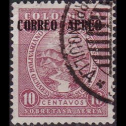 COLOMBIA 1932 - Scott# C84 Volcano 10c Used