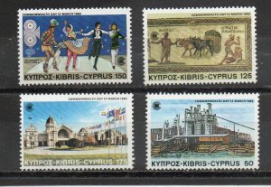 Cyprus 591-592, 594 MNH