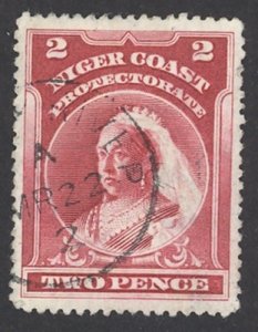 Niger Coast Protectorate Sc# 45 Used (a) 1894 2p Queen Victoria