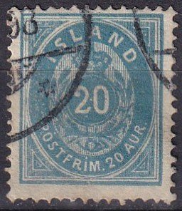 Iceland #17 F-VF  Used CV $50.00 (Z6448)