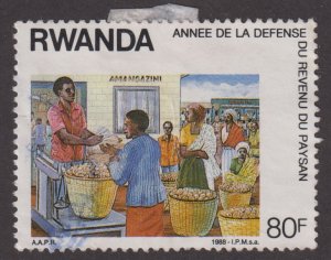 Rwanda 1305 Fruit Market 1988