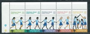 Christmas Island 89 1979 IYC Child Year strip MNH