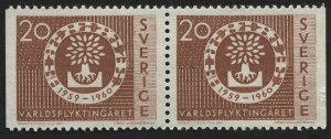 Sweden 555 MNH Pair